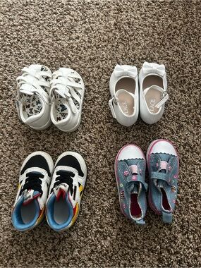 Place Baby White Bow Dress Shoes and Assorted Toddler Sandals & Sneakers